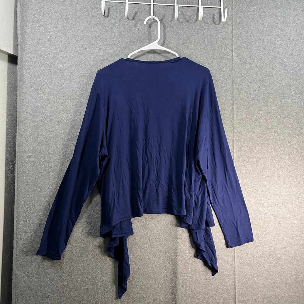 Belle by Kim Gravel Rayon Spandex Shrug Twilight, Large - Picture 2 of 10